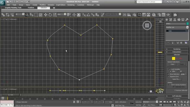 3Ds Max - Урок 6 - Как создать любую форму. Работа с Shapes и Editable Spline смотреть онлайн
