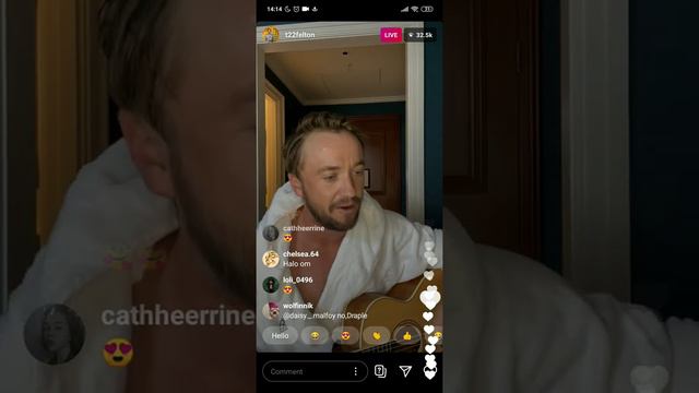 Tom Felton lifestream/ прямая трансляция Тома Фелтона смотреть онлайн
