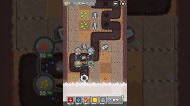 Digfender Walkthroughs ★ Level 50 ★ Treasure Map смотреть онлайн