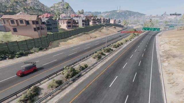 One Cop VS 10 Street Racers - BeamNG CarHunt смотреть онлайн