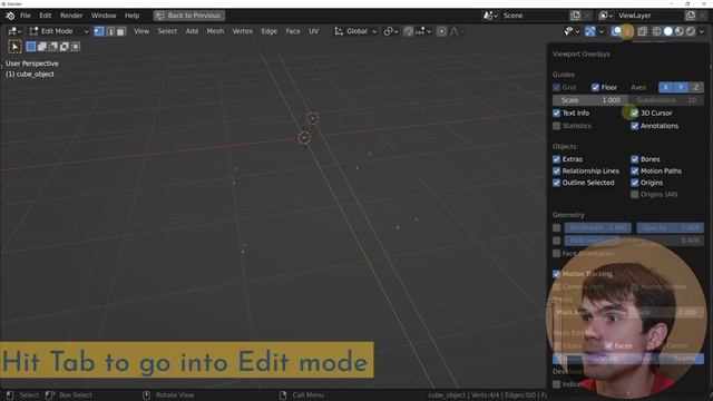 Beginner Python Exercise in Blender: Make a cube from a list of vertices смотреть онлайн