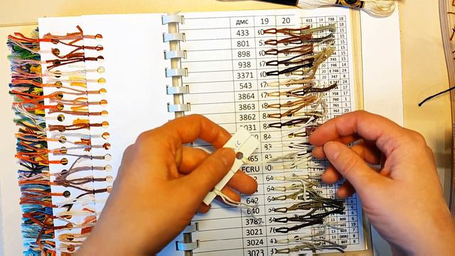 Сравнение ниток DMS, Amo, Rosace.