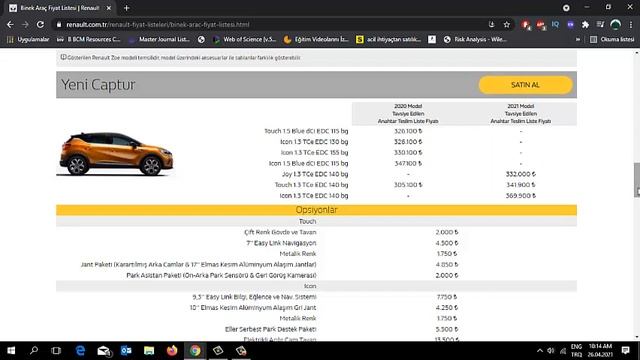 26 NİSAN RENAULT FİYAT LİSTESİ / 2021 RENAULT FİYAT LİSTESİ смотреть онлайн