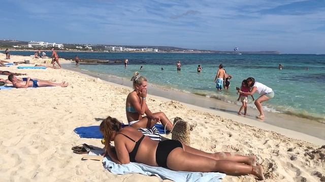 IBIZA Beach Summer -  Beautifu Beach Makronissos Walking 4k Top Beaches Travel Vlog