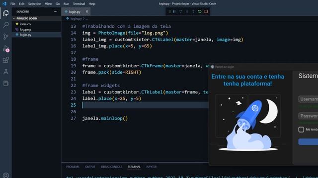 #001 - Criando Sistema de Login moderno com CTk || #Python #Tkinter #sqlite3 смотреть онлайн