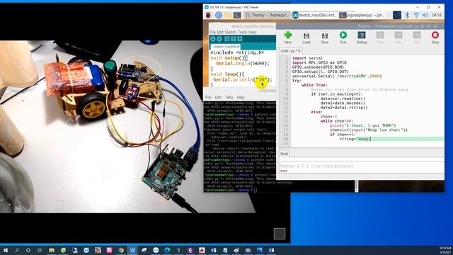 Serial communication: (Phần 2) Gửi tín hiệu điều khiển giữa Arduino và Pi/Jetson смотреть онлайн