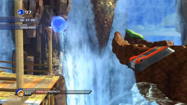 Green Hill Zone in Sonic Unleashed. смотреть онлайн