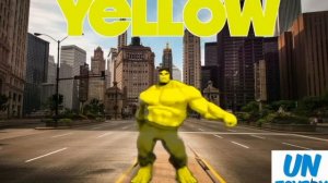 Халк Танцует  цвета радуги  / hulk dance / детские мультики