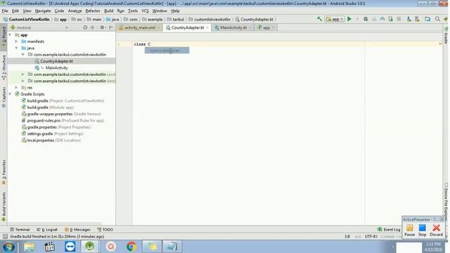How To Create Custom Listview on Kotlin in Android Studio 3.0 смотреть онлайн