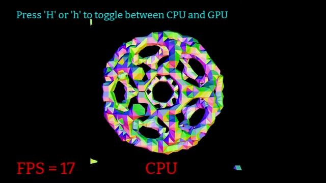 HPP Cuda and OpenGL Interoperability : Marching Cube (CPU and GPU Toggelling) смотреть онлайн