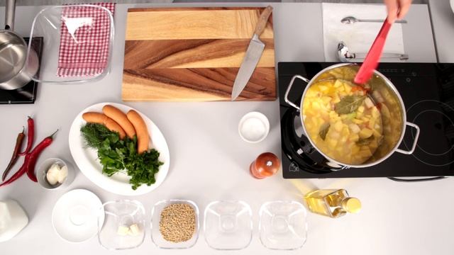 Суп с чечевицей и сардельками 2012 Германия г. Берлин