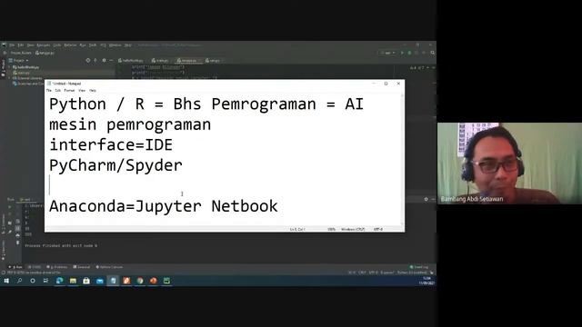 Jenis-Jenis AI, Penggunaan Tools, Python, Dan Penggunaan Notebook (11/09/2021)