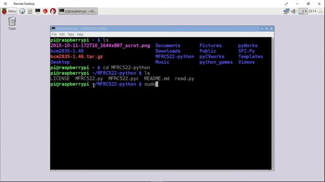Raspberry Pi 2 + MFRC522-python 6 - read RFID tags using RFID Reader, RFID-RC522. смотреть онлайн