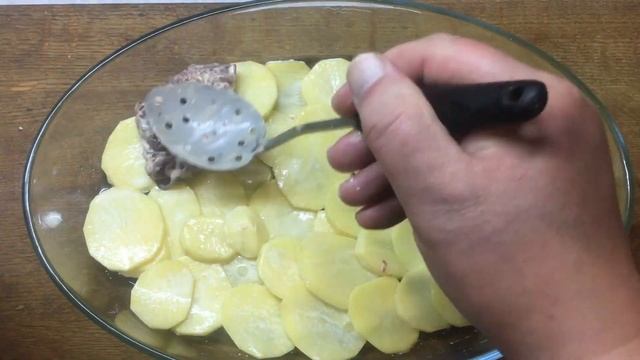 Вкуснейшая картошка с печенью в духовке! смотреть онлайн