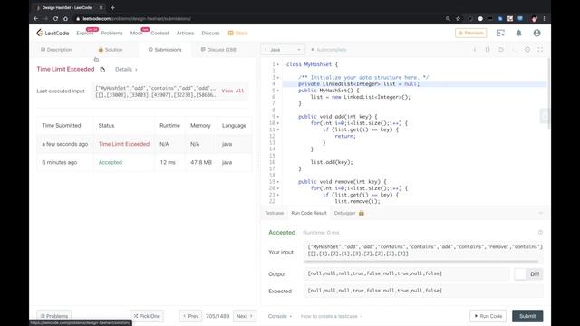 LeetCode - Design HashSet смотреть онлайн
