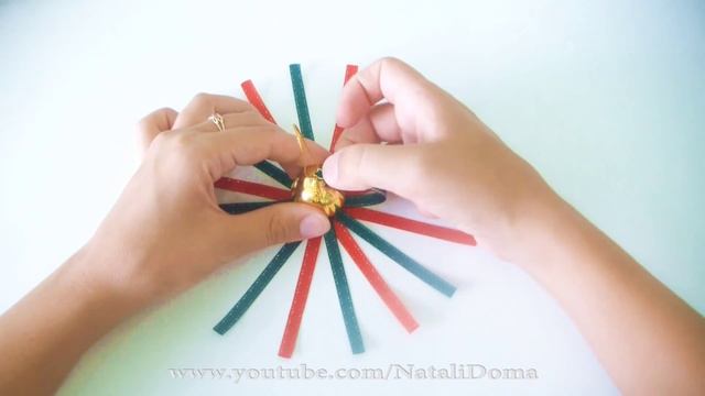 Шарики из лент Своими руками / DIY Christmas satin ribbon balls/ ✿ NataliDoma смотреть онлайн