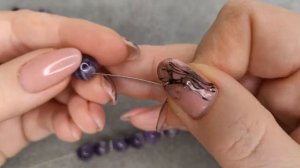 Бусы из аметиста своими руками