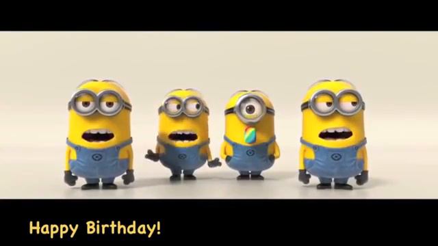 BEST HAPPY BIRTHDAY SONG WITH MINIONS to be used in English (ESL) Online Tutoring Services смотреть онлайн