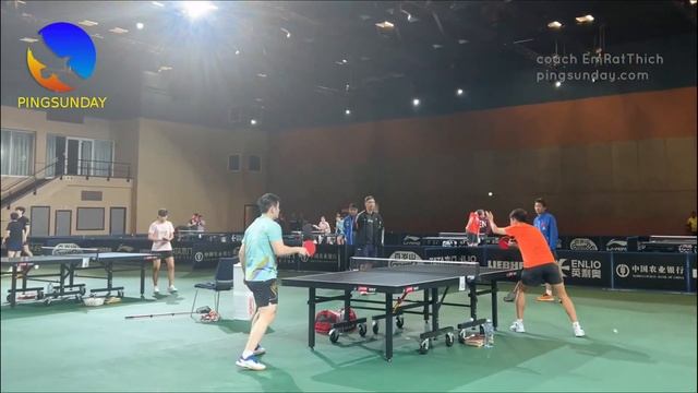 Fan Zhendong Playing With Female Chopper | Table Tennis 2023