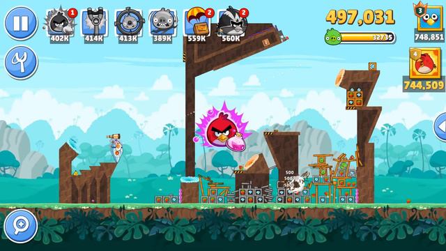 Angry Birds Friends Level 6 Tournament 1042 Highscore POWER-UP walkthrough смотреть онлайн