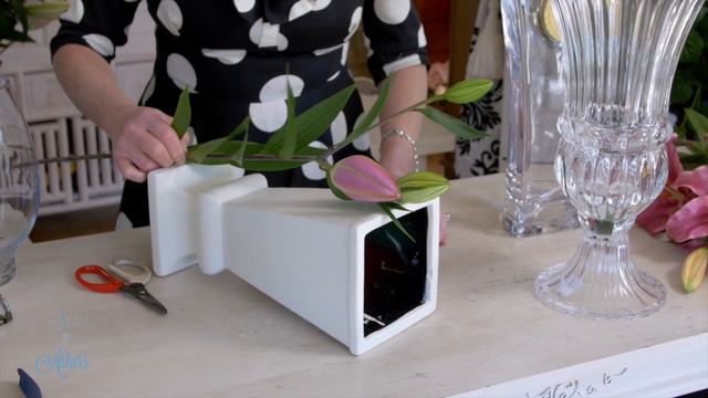 A Floristry Design Using A Combination Of Fresh And Artificial Lilies