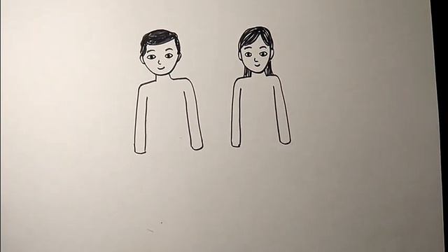 How to draw people easy | MAN AND WOMAN DRAWING смотреть онлайн
