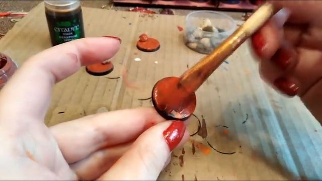 Красим подставку базу для варгейма warhammer 40000 технической краской martian ironearth смотреть онлайн