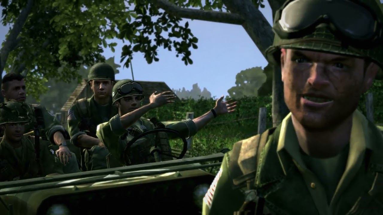 Brothers in Arms. Hells Highway 11 часть Встреча с Хартсоком смотреть онлайн