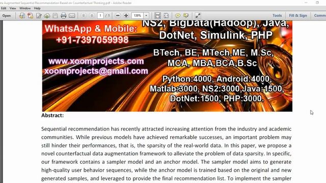 Data Augmented Sequential Recommendation Based on Counterfactual Thinking смотреть онлайн