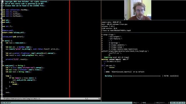 Writing a Programming Language (in Rust) Extra 1.1: Project Layout, Linting and Tidying смотреть онлайн