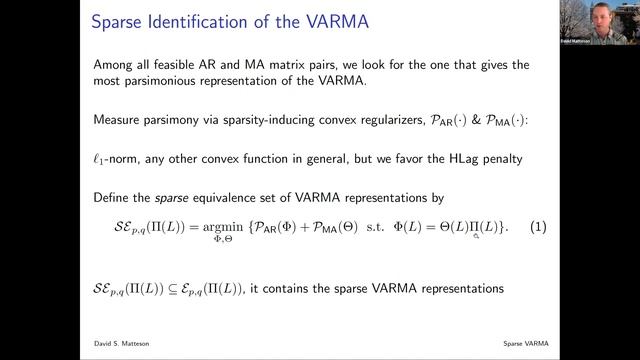 Sparse Identification and Estimation of Large-Scale Vector Autoregressive Moving Averages смотреть онлайн