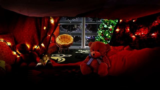 ??Расслабляющая зимняя атмосфера в маленькой палатке. ТРЕСК ДРОВ со звуками шкатулки. смотреть онлайн