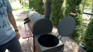 Краткий обзор смокера СМ40. Мангал, гриль, барбекю, коптильня.