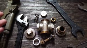 Регулятор давления воды (редуктор), латунь. Устройство, ремонт.