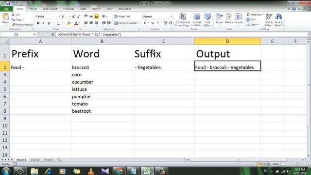 How to add both prefix and suffix at a time in Microsoft excel смотреть онлайн