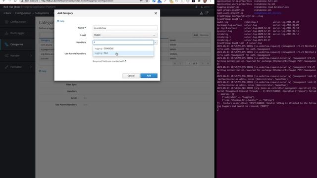 JBoss EAP7 log configuration 1 смотреть онлайн