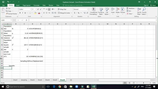 2019 TU Q.NO.4 |Sampling Distribution for BBA/BIM/BBM 3RD SEMESTER USING MS EXCEL|V.IMP FOR EXAM смотреть онлайн
