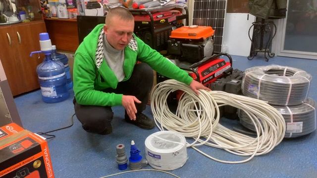 ⚡Обзор электрики, что нужно для подключения генератора, силовые вилки провод-кабель. Игорь Генерато смотреть онлайн