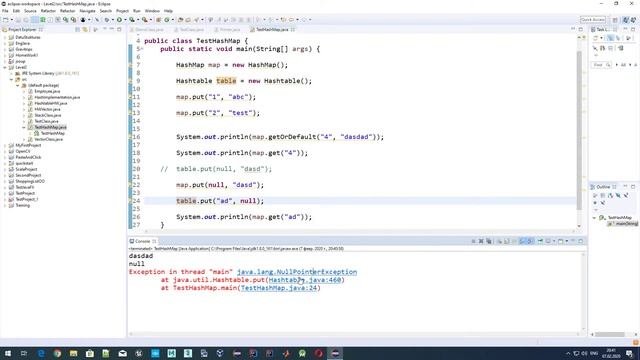 Java и структуры данных: главные отличия класса HashMap от класса Hashtable смотреть онлайн