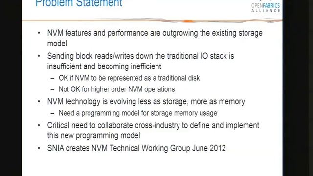 Standardizing New NVM Software Architectures смотреть онлайн