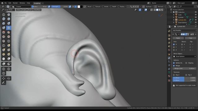 The Artist: Blender Sculpting Timelapse смотреть онлайн