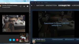 сравнение трансляции стим и демонстрации экрана скайп на примере гта 5