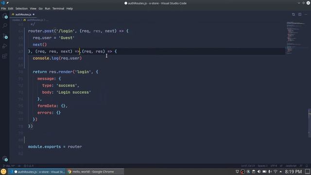 16. Node Ecommerce - Middleware Concept in Express смотреть онлайн