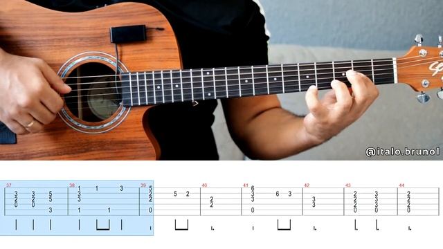 Como Tocar Piratas do Caribe (He's a Pirate) Aula de Violão Fingerstyle (Tutorial TAB) смотреть онлайн