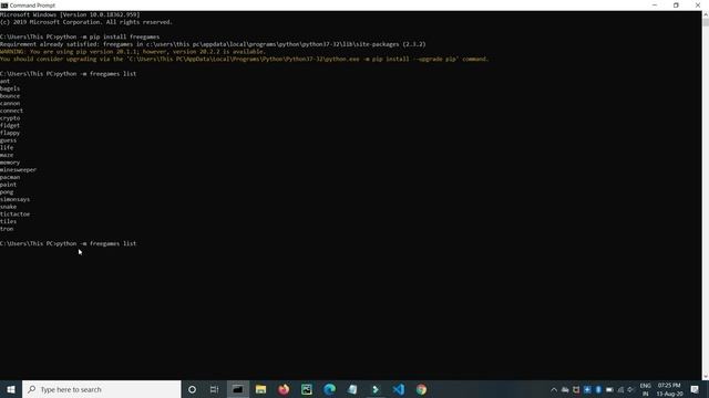 Free Games in Python смотреть онлайн