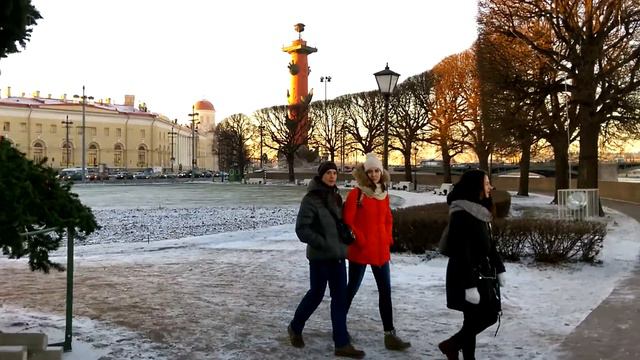СТРЕЛКА ВАСИЛЬЕВСКОГО ОСТРОВА НА ЗАКАТЕ! смотреть онлайн