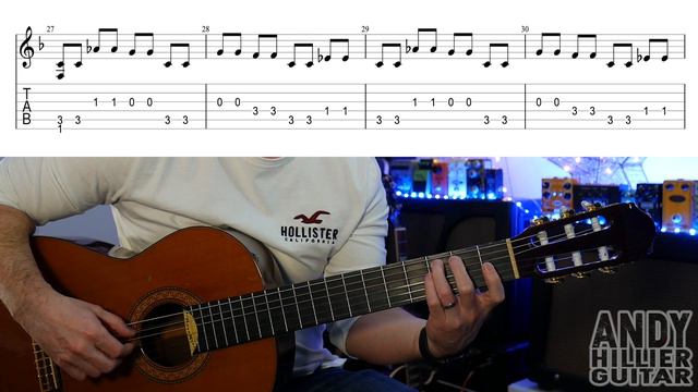 Assassin's Creed 3 Main Theme Guitar Tutorial Lesson смотреть онлайн