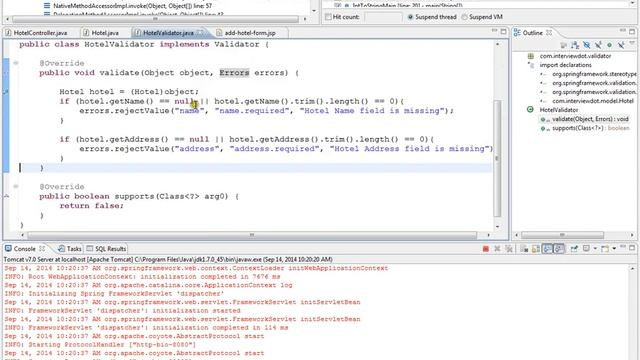SPRING MVC VALIDATOR ECLIPSE DEMO смотреть онлайн