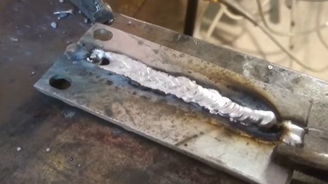 Esab C200i - My first try on welding aluminium  alumiinin hitsaus