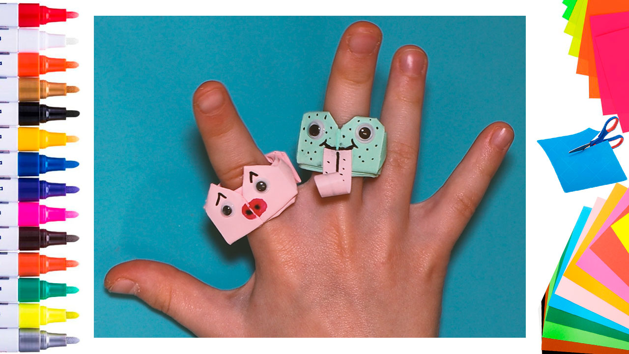 Как сделать кольцо из бумаги, детские простые поделки для детей своими руками смотреть онлайн